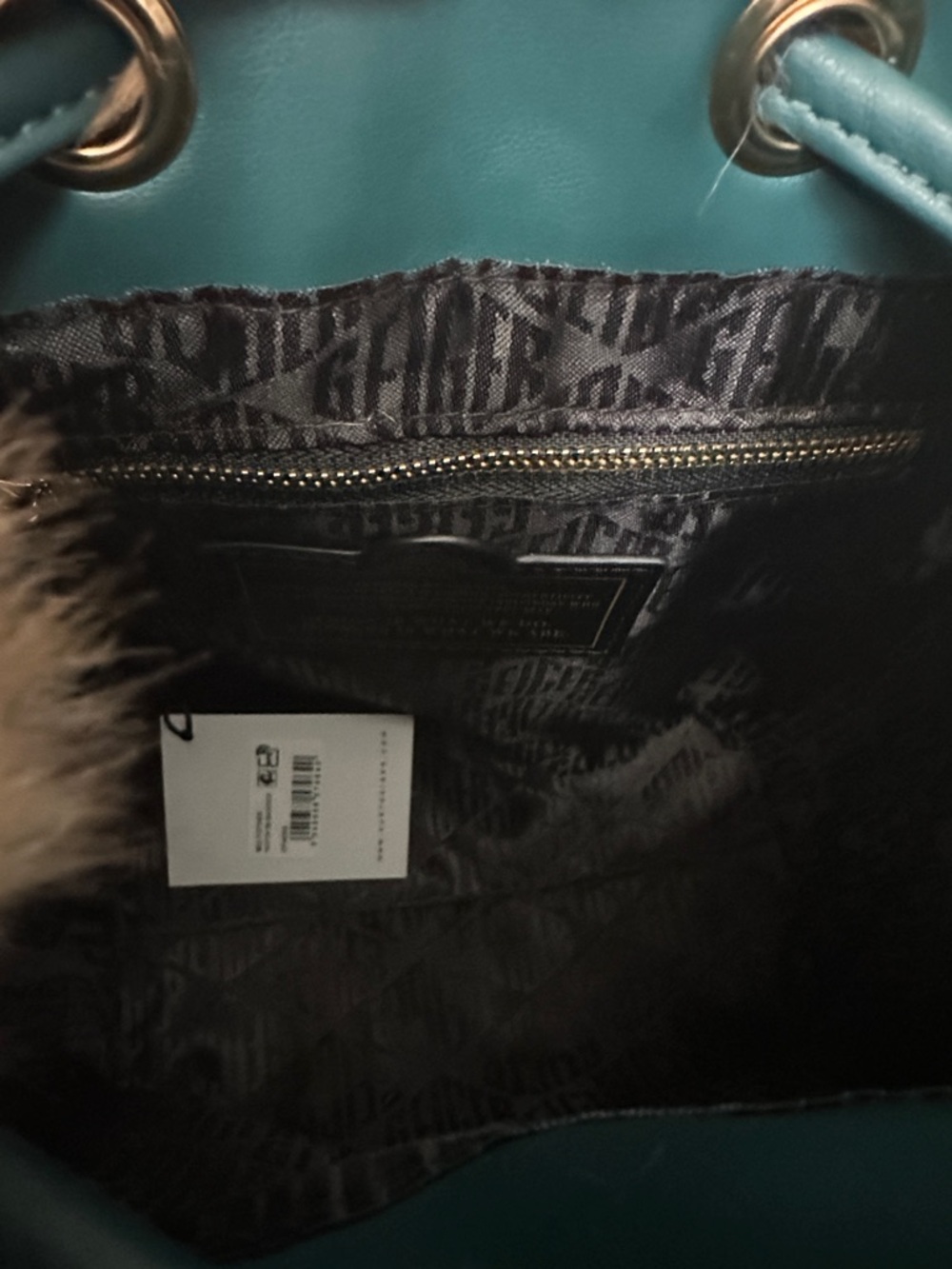 🩷🧡KURT GEIGER LONDON SMALL HOXTON MULTICOLOR🐆FUR BACKPACK🎒🩵🤎 - Picture 10 of 10